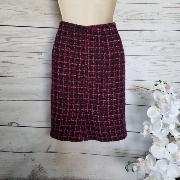 Calvin Klein Vintage Tweed Plaid Skirt Suit Set - Picture 7 of 8